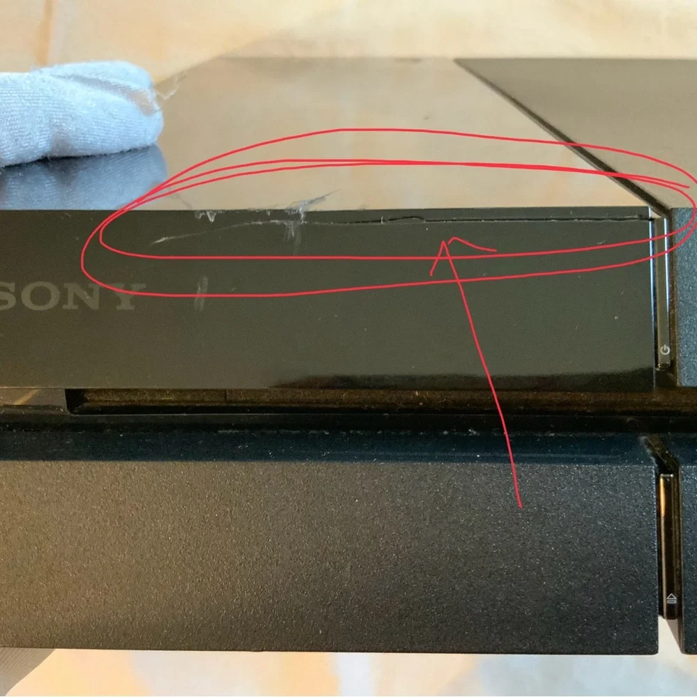 Sony PlayStation 4 CUH-1001A Black Console W/ Cords